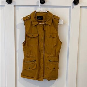 Love Tree Golden Sleeveless Utility Vest